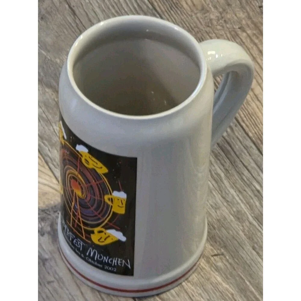2002 Oktoberfest Munchen Rastal 1Liter Beer Stein Mug Munich Germany Vtg